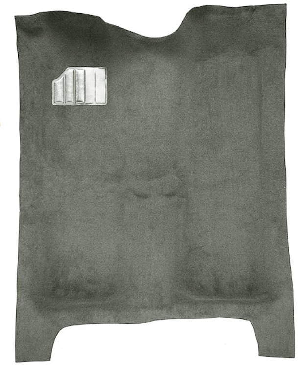 Molded Cut Pile Carpet for 1978-1987 Chevrolet El Camino, GMC Caballero [OE-Style Jute Backing, Silver]