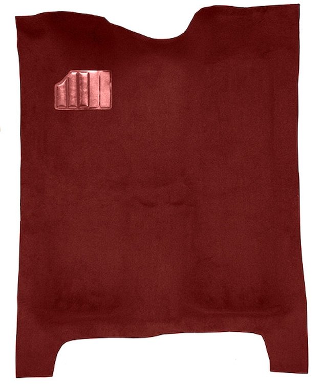 Molded Cut Pile Carpet for 1978-1987 Chevrolet El Camino, GMC Caballero [Mass Backing, Dark Red/Carmine]