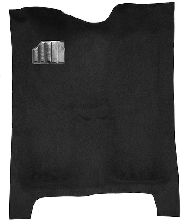 Molded Cut Pile Carpet for 1978-1987 Chevrolet El Camino, GMC Caballero [Mass Backing, Black]