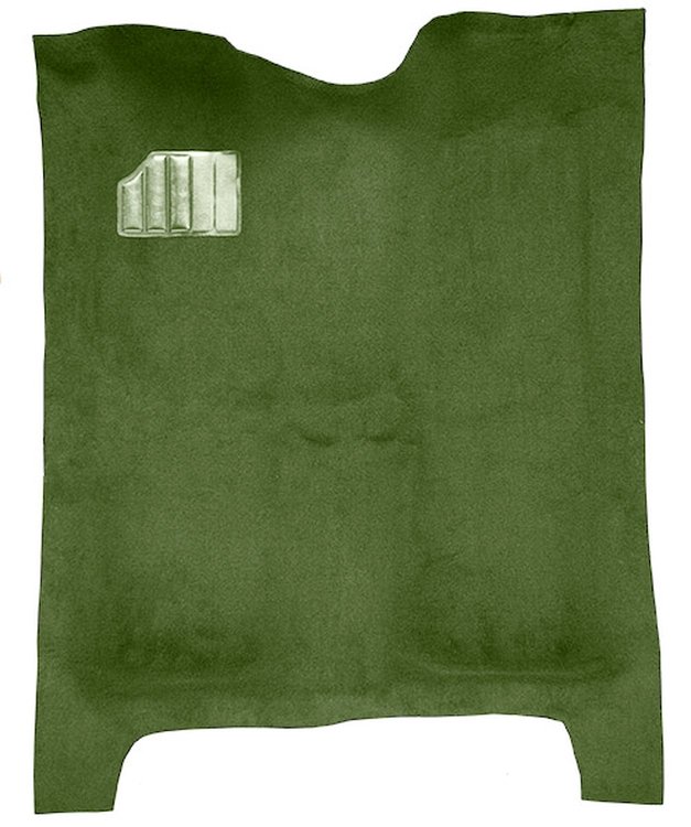 Molded Cut Pile Carpet for 1978-1987 Chevrolet El Camino, GMC Caballero [Mass Backing, Willow Green]