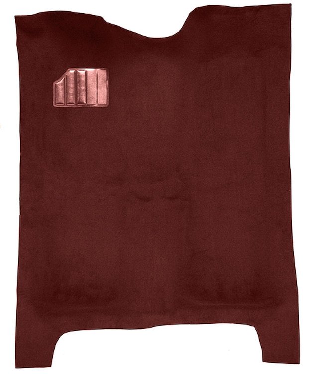 Molded Cut Pile Carpet for 1978-1987 Chevrolet El Camino, GMC Caballero [Mass Backing, Claret/Oxblood]