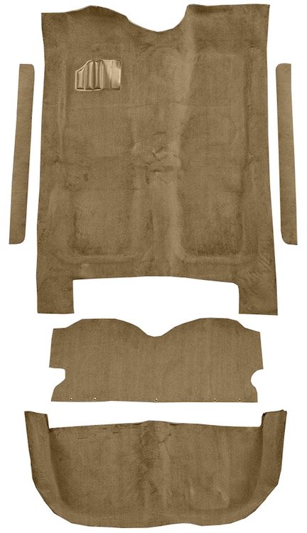 5-Piece Molded Cut Pile Carpet Kit for 1979-1981 Chevrolet El Camino, GMC Caballero [Mass Backing, Medium Doeskin]