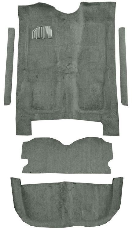 5-Piece Molded Cut Pile Carpet Kit for 1979-1981 Chevrolet El Camino, GMC Caballero [Mass Backing, Dove Gray]