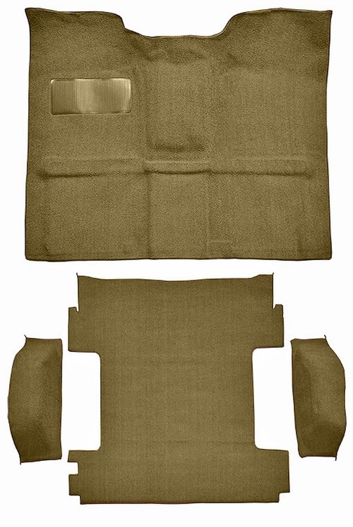 Molded Loop Carpet for 1969-1972 Chevrolet Blazer, 1970-1972 GMC Jimmy [OE-Style Jute Backing, 4-Piece, Fawn/Sandalwood]