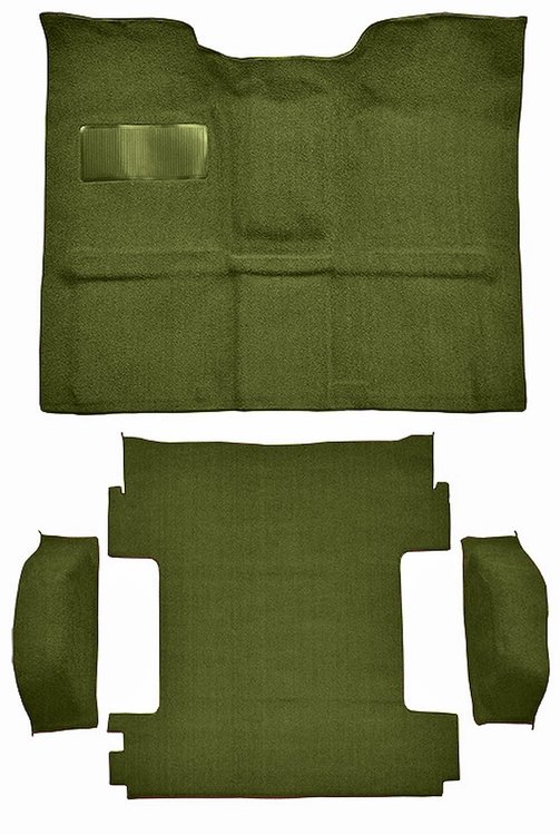 Molded Loop Carpet for 1969-1972 Chevrolet Blazer, 1970-1972 GMC Jimmy [Mass Backing, 4-Piece, Moss Green]