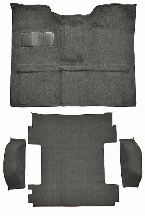 Molded Loop Carpet for 1969-1972 Chevrolet Blazer, 1970-1972 GMC Jimmy [Mass Backing, 4-Piece, Gunmetal Gray]