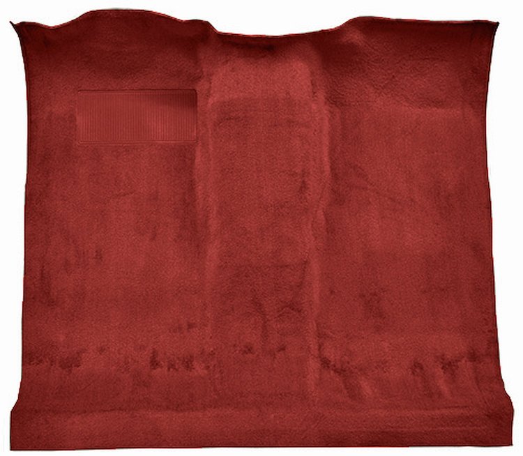 Molded Loop Passenger Area Carpet for 1973 Chevrolet Blazer, GMC Jimmy [OE-Style Jute Backing, 1-Piece, Red]