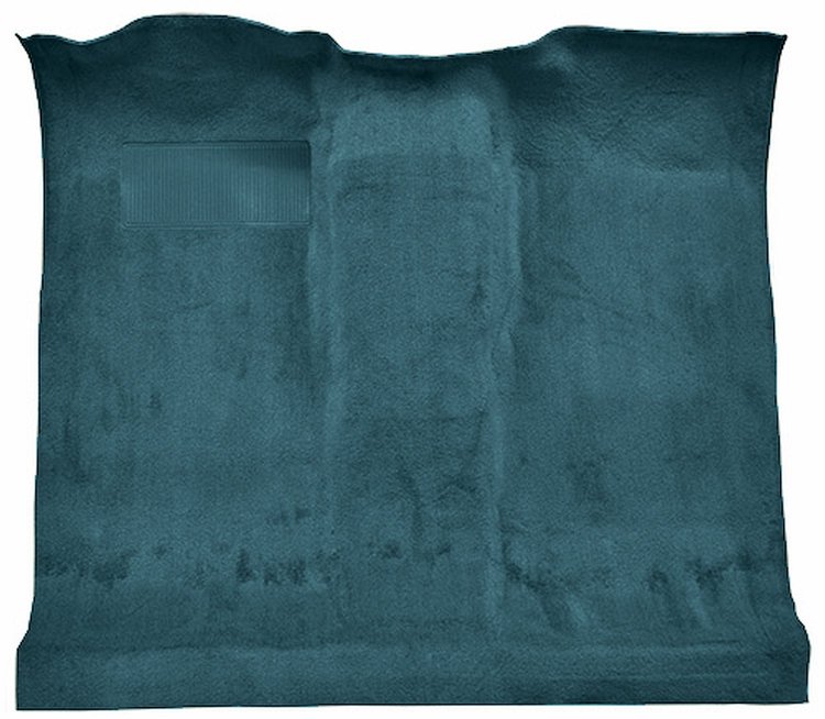 Molded Cut Pile Passenger Area Carpet for 1974-1977 Chevy Blazer, GMC Jimmy [Mass Backing, 1-Piece, Blue]