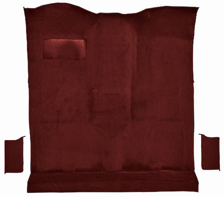 Molded Cut Pile Passenger Area Carpet for 1978-1980 Chevrolet K5 Blazer, GMC Jimmy [OE-Style Jute Backing, 3-Piece, Oxblood]