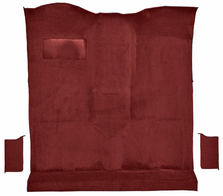 Molded Cut Pile Passenger Area Carpet for 1978-1980 Chevrolet K5 Blazer, GMC Jimmy [OE Jute Backing, 3-Piece, Dark Red/Carmine]