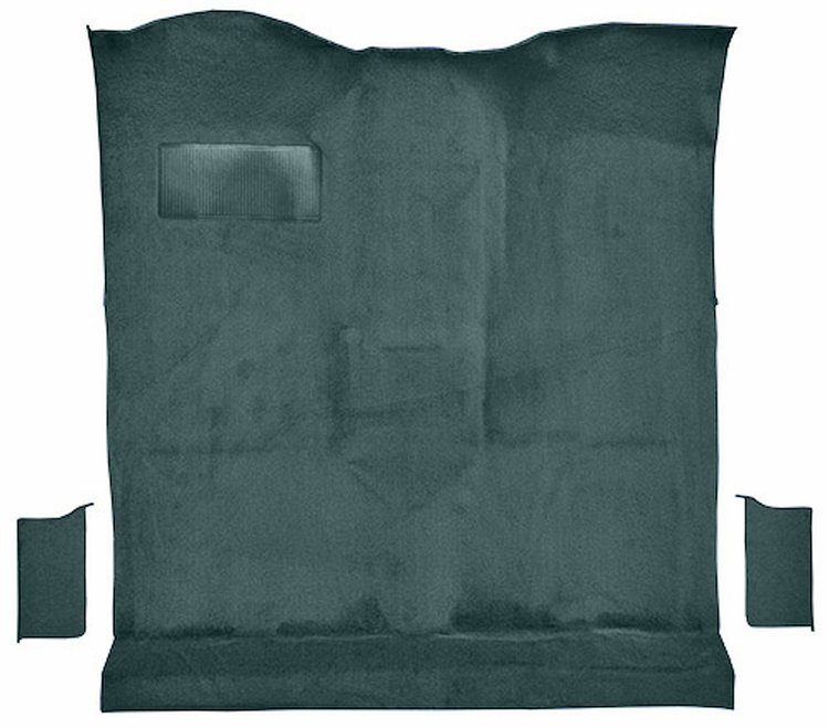 Molded Cut Pile Passenger Area Carpet for 1978-1980 Chevrolet K5 Blazer, GMC Jimmy [OE-Style Jute Backing, 3-Piece, Blue]