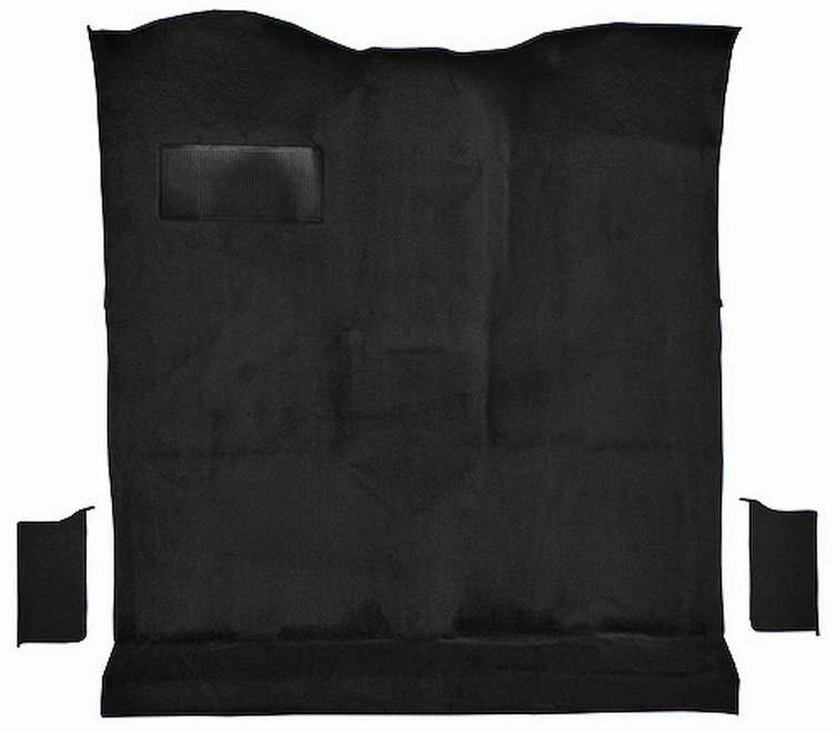 Molded Cut Pile Passenger Area Carpet for 1978-1980 Chevrolet K5 Blazer, GMC Jimmy [Mass Backing, 3-Piece, Black]