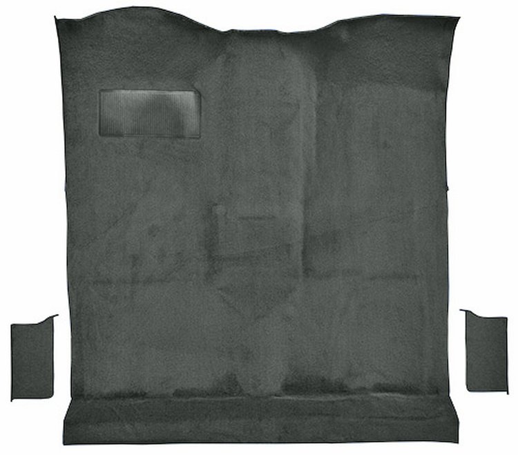 Molded Cut Pile Passenger Area Carpet for 1978-1980 Chevrolet K5 Blazer, GMC Jimmy [Mass Backing, 3-Piece, Dark Gray]