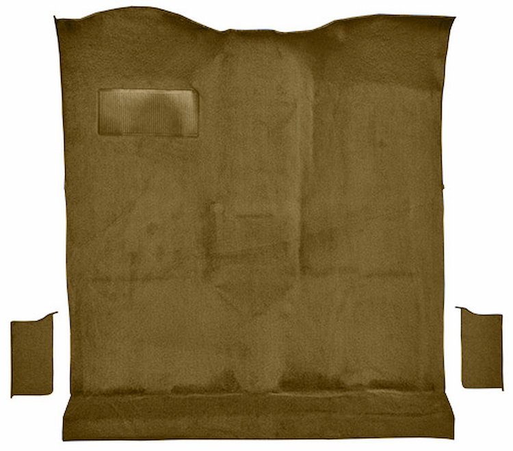 Molded Cut Pile Passenger Area Carpet for 1978-1980 Chevrolet K5 Blazer, GMC Jimmy [Mass Backing, 3-Piece, Caramel]