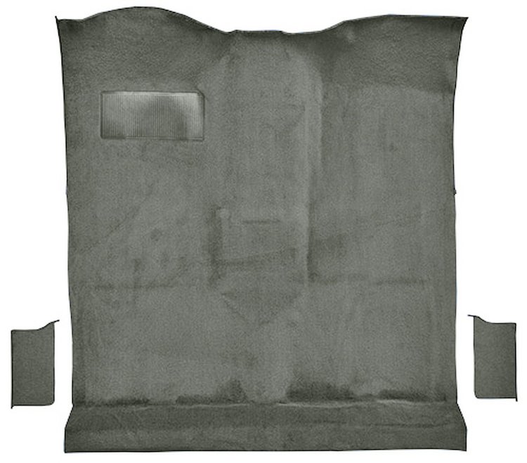 Molded Cut Pile Passenger Area Carpet for 1978-1980 Chevrolet K5 Blazer, GMC Jimmy [Mass Backing, 3-Piece, Silver]