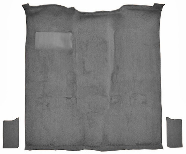 Molded Cut Pile Passenger Area Carpet for 1981-1991 Chevy Blazer, GMC Jimmy [OE-Style Jute Backing, 3-Piece, Medium Gray]