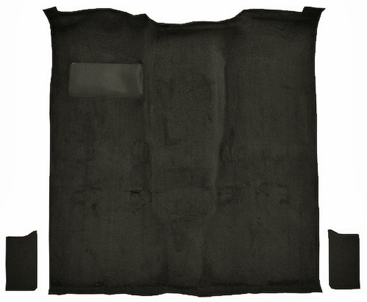 Molded Cut Pile Passenger Area Carpet for 1981-1991 Chevrolet Blazer, GMC Jimmy [OE-Style Jute Backing, 3-Piece, Charcoal]