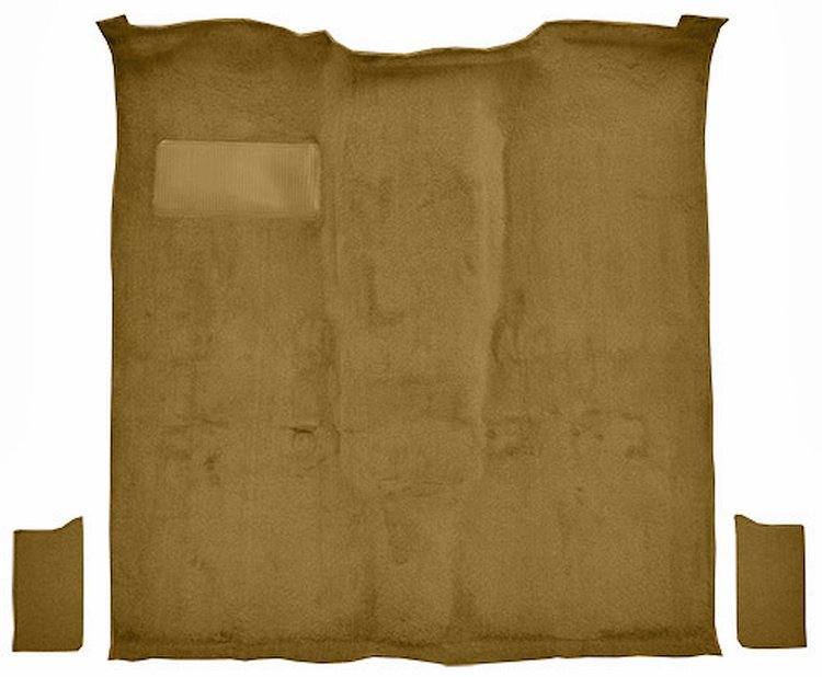 Molded Cut Pile Passenger Area Carpet for 1981-1991 Chevrolet Blazer, GMC Jimmy [Mass Backing, 3-Piece, Buckskin]