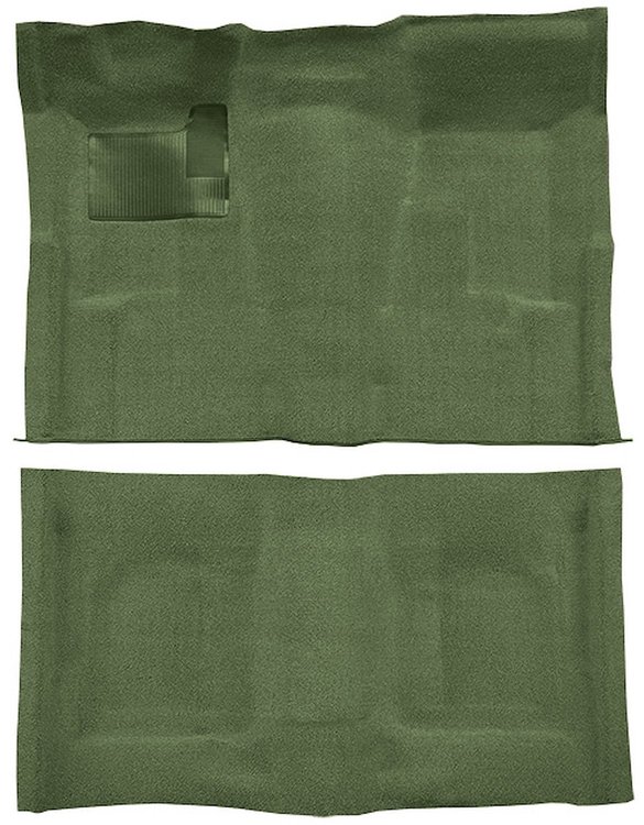 Molded Cut Pile Carpet for 1974-1979 Chevrolet Nova [Mass Backing, Automatic Transmission, Willow Green]