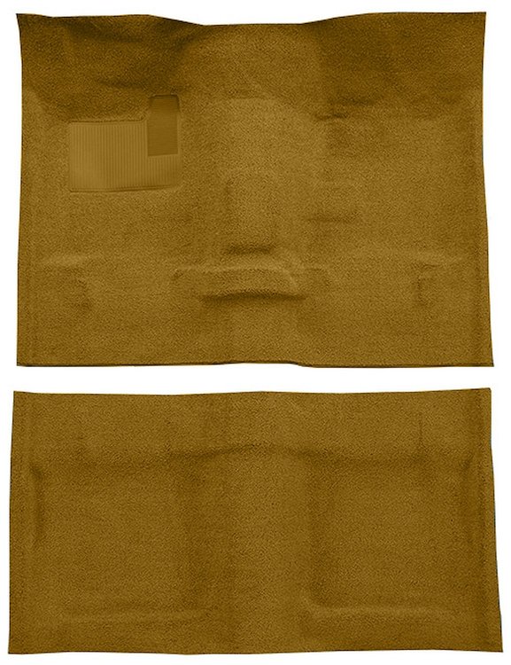 Molded Loop Carpet for 1968 Chevrolet Chevy II, 1969-1972 Chevy Nova [Mass Backing, Bucket Seat w/Console, Gold]