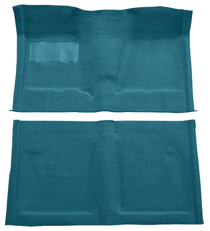 Molded Loop Carpet for 1962-1967 Chevrolet Chevy II Nova [Mass Backing, Bench Seat w/Column Shift, Medium Blue]