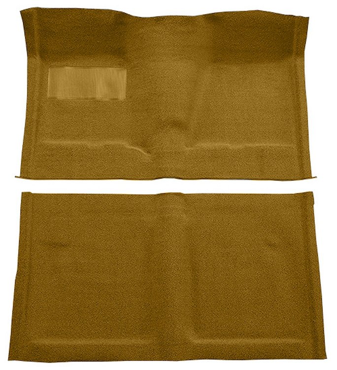 Molded Loop Carpet for 1962-1967 Chevrolet Chevy II Nova [Mass Backing, Bench Seat w/Column Shift, Gold]