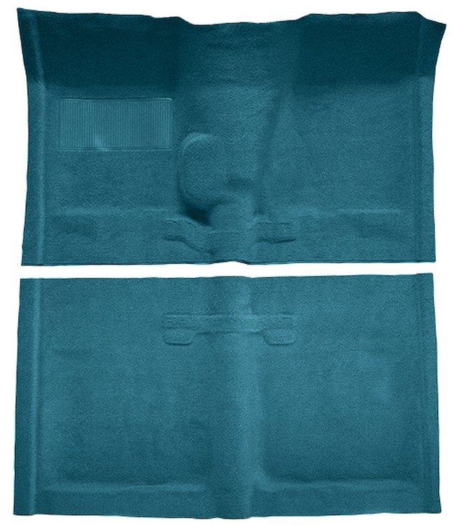 Molded Loop Carpet for 1962-1967 Chevrolet Chevy II Nova [Mass Backing, Bucket Seats w/Console, 4-Speed, Medium Blue]
