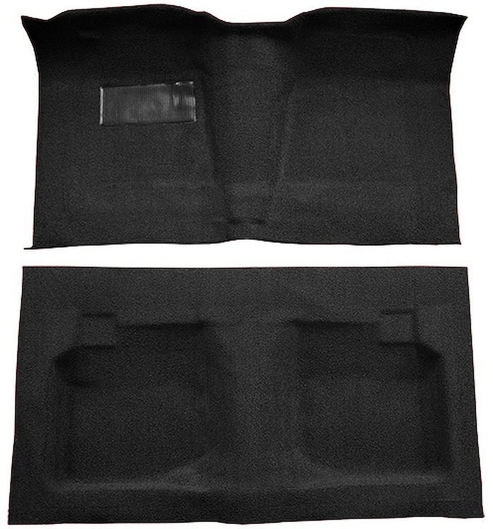Molded Loop Carpet for 1959-1960 Chevrolet Bel Air, Biscayne, Impala [Mass Backing, Hardtop/Convertible, Black]