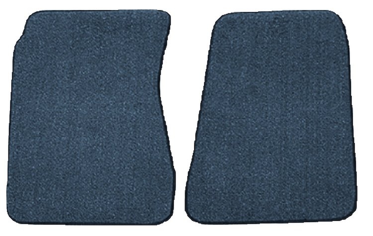 Molded Loop Floor Mats for 1968-1972 Chevrolet El Camino, 1971-1972 GMC Sprint [2-Piece, Dark Blue]