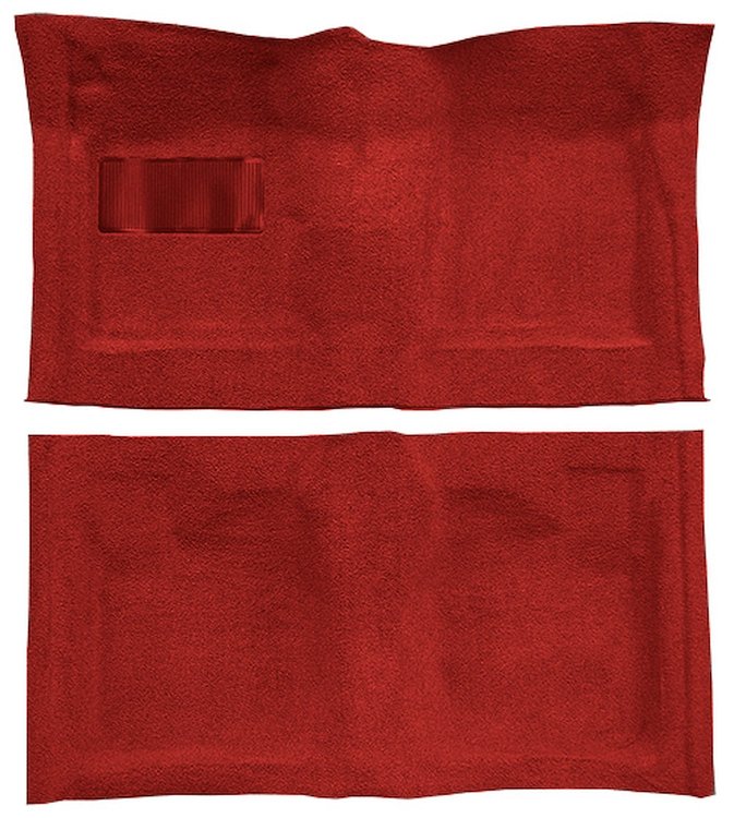 Molded Loop Carpet for 1961-1964 Chevrolet Bel Air, Biscayne, Impala [Mass Backing, Automatic, Red]