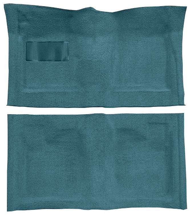 Molded Loop Carpet for 1961-1964 Chevrolet Bel Air, Biscayne, Impala [Mass Backing, Automatic, Medium Blue]