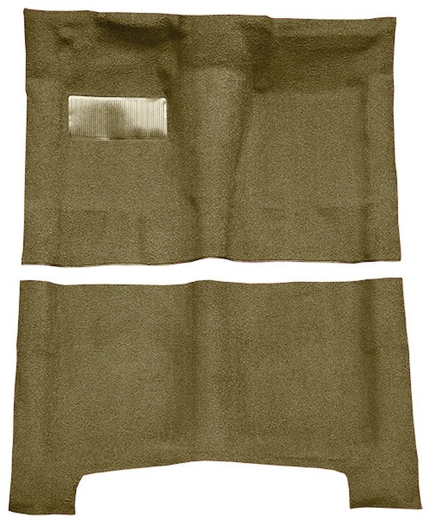Molded Loop Carpet for 1965-1970 Chevrolet Bel Air, Biscayne, Impala [OE Jute Backing, Automatic Transmission, Fawn Sandalwood]
