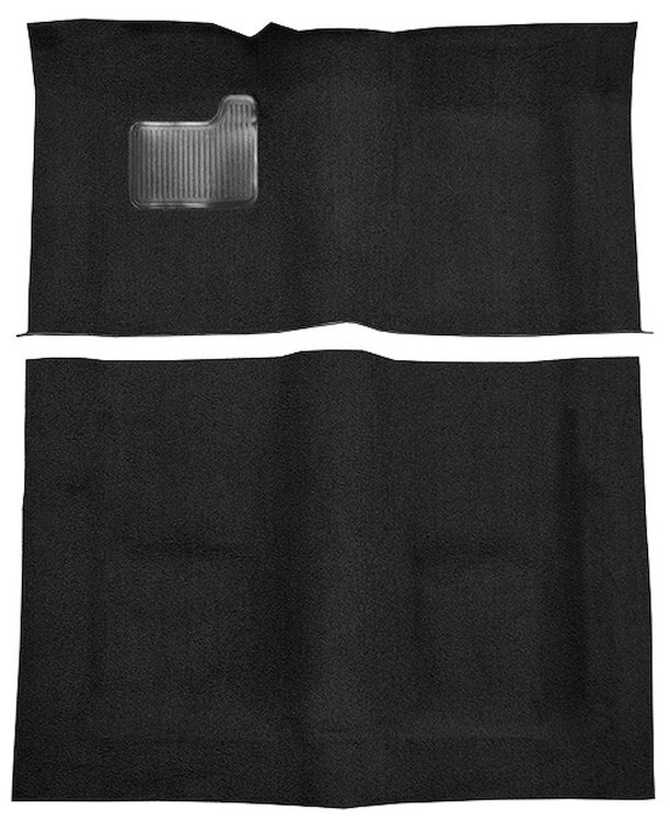 Molded Loop Carpet Fits Select 1971-1973 Buick, Chevrolet, Oldsmobile, Pontiac Models [Mass Backing, Black]