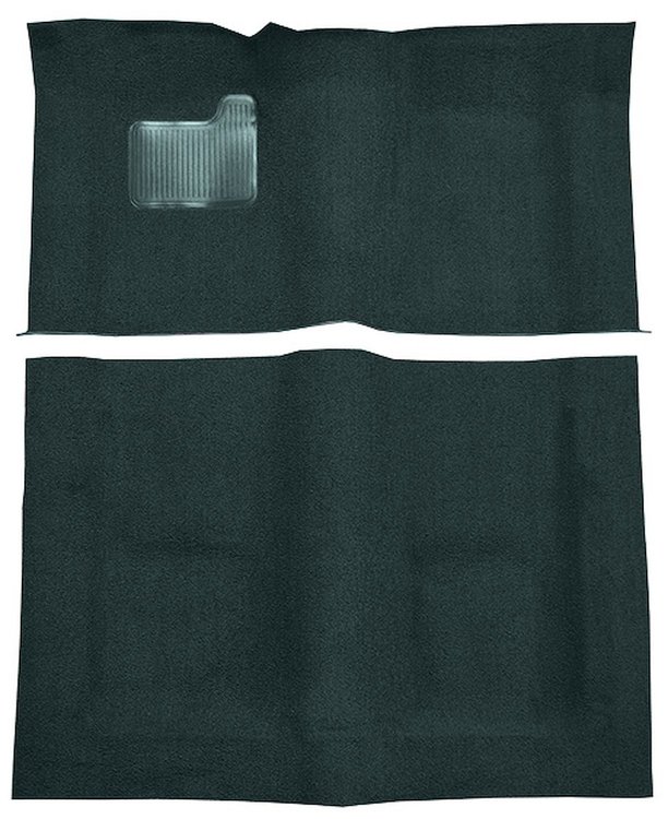 Molded Cut Pile Carpet Fits Select 1974-1976 Buick, Chevrolet, Oldsmobile, Pontiac Models [OE-Style Jute Backing, Dark Blue]