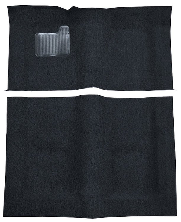 Molded Cut Pile Carpet Fits Select 1974-1976 Buick, Chevrolet, Oldsmobile, Pontiac Models [OE-Style Jute Backing, Navy Blue]