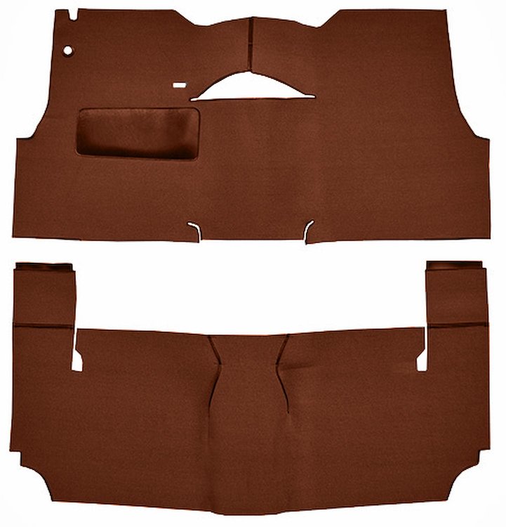 Cut-N-Sewn Loop Carpet for 1955 Chevy Bel Air, Nomad [OE-Style Jute Backing, 2-Door, Hardtop, Bench Seat, Emberglow]