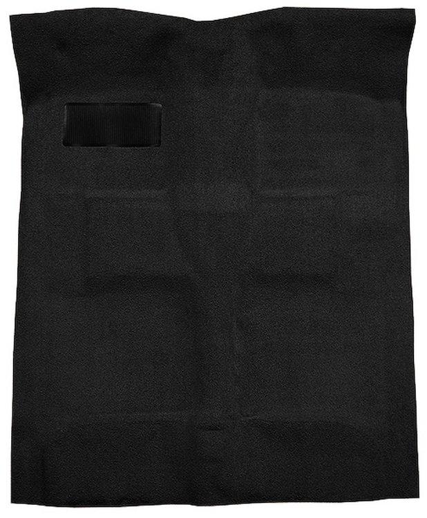 Molded Loop Carpet for 1955-1957 Chevy Bel Air, Nomad [OE-Style Jute Backing, Bench/Bucket Seats, Black]