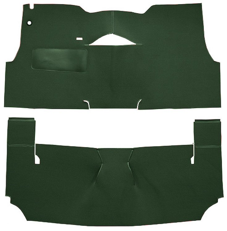 Cut-N-Sewn Loop Carpet for 1956 Chevy Bel Air [OE-Style Jute Backing, 2-Door, Hardtop, Bench Seat, Dark Green]