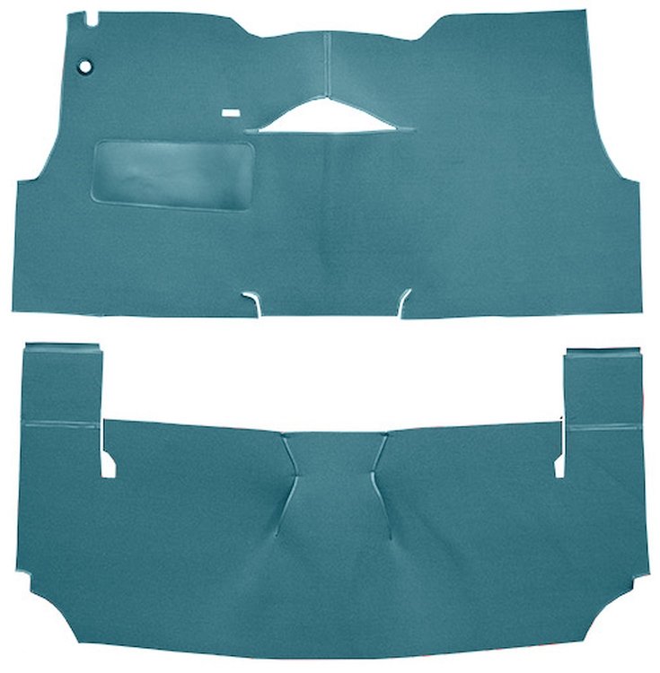 Cut-N-Sewn Loop Carpet for 1956 Chevy Bel Air [OE-Style Jute Backing, 2-Door, Hardtop, Bench Seat, Medium Blue]