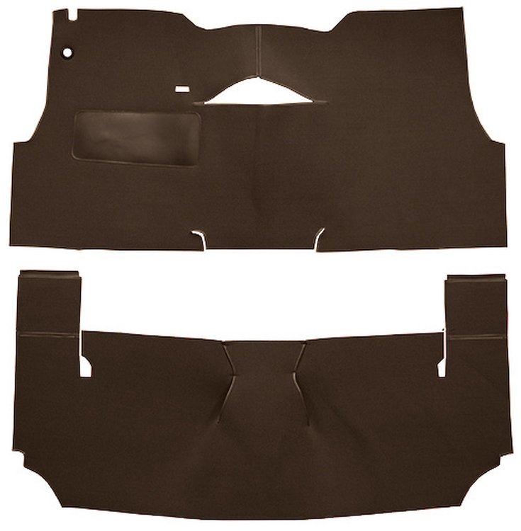 Cut-N-Sewn Loop Carpet for 1956 Chevy Bel Air [OE-Style Jute Backing, 2-Door, Hardtop, Bench Seat, Dark Brown]