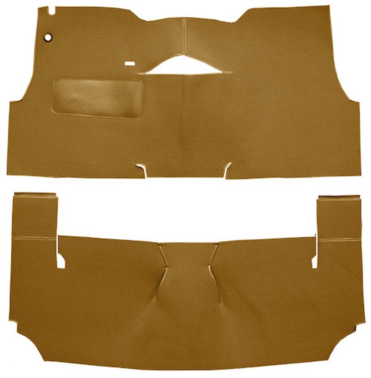 Cut-N-Sewn Loop Carpet for 1956 Chevy Bel Air [OE-Style Jute Backing, 2-Door, Hardtop, Bench Seat, Medium Saddle]