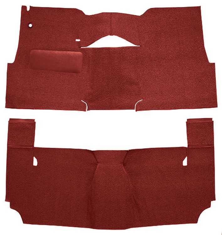 Cut-N-Sewn Loop Carpet for 1957 Chevy Bel Air, Nomad [OE-Style Jute Backing, 2-Door, Hardtop, Bench Seat, Red]