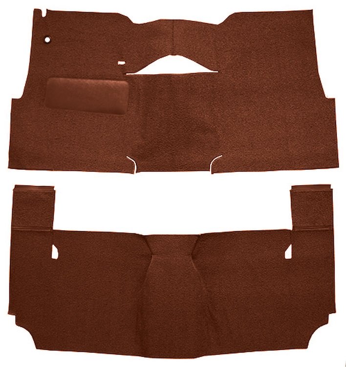 Cut-N-Sewn Loop Carpet for 1957 Chevy Bel Air, Nomad [OE-Style Jute Backing, 2-Door, Hardtop, Bench Seat, Emberglow]