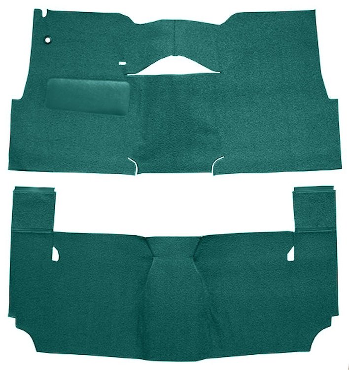 Cut-N-Sewn Loop Carpet for 1957 Chevy Bel Air, Nomad [OE-Style Jute Backing, 2-Door, Hardtop, Bench Seat, Aqua]