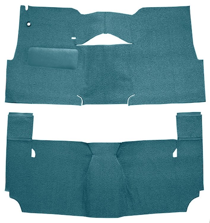 Cut-N-Sewn Loop Carpet for 1957 Chevy Bel Air, Nomad [OE-Style Jute Backing, 2-Door, Hardtop, Bench Seat, Medium Blue]