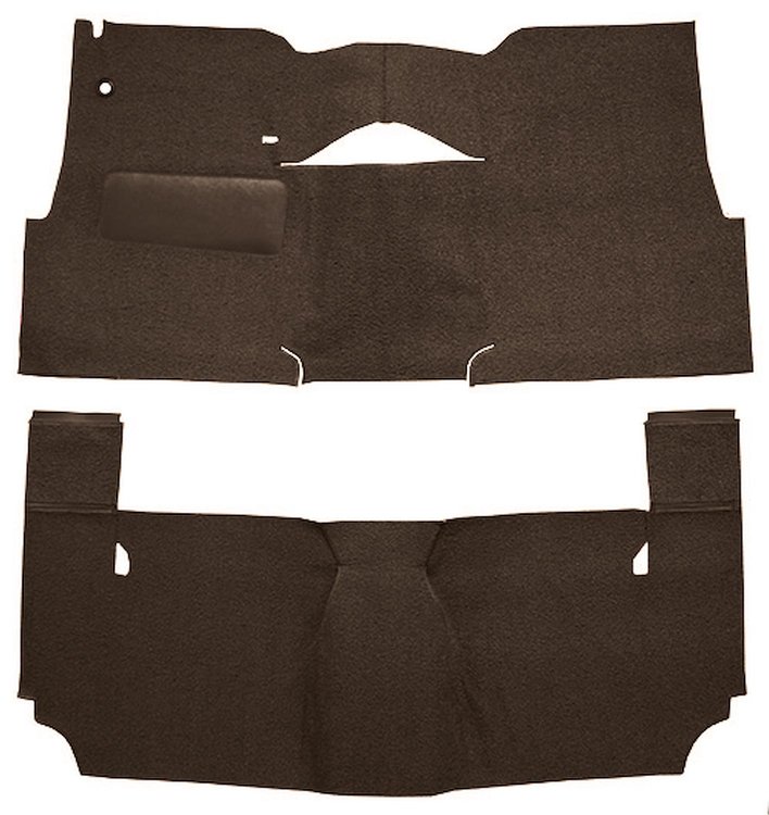 Cut-N-Sewn Loop Carpet for 1957 Chevy Bel Air, Nomad [OE-Style Jute Backing, 2-Door, Hardtop, Bench Seat, Dark Brown]