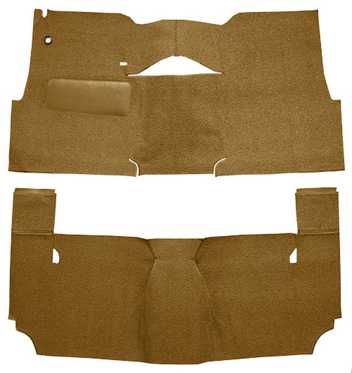 Cut-N-Sewn Loop Carpet for 1957 Chevy Bel Air, Nomad [OE-Style Jute Backing, 2-Door, Hardtop, Bench Seat, Medium Saddle]