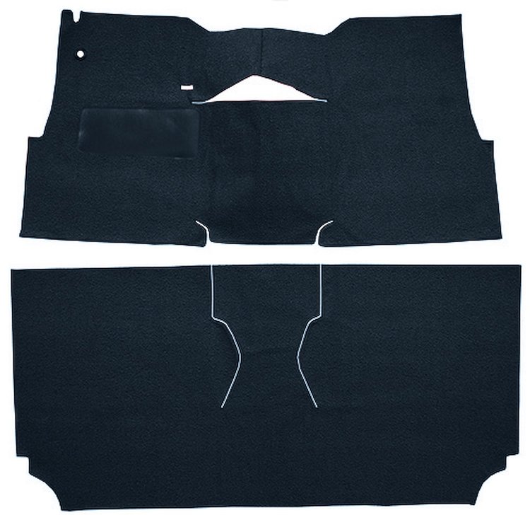 Cut-N-Sewn Loop Carpet for 1957 Chevy Bel Air, Nomad [OE-Style Jute Backing, 2-Door, Hardtop, Bucket Seats, Dark Blue]