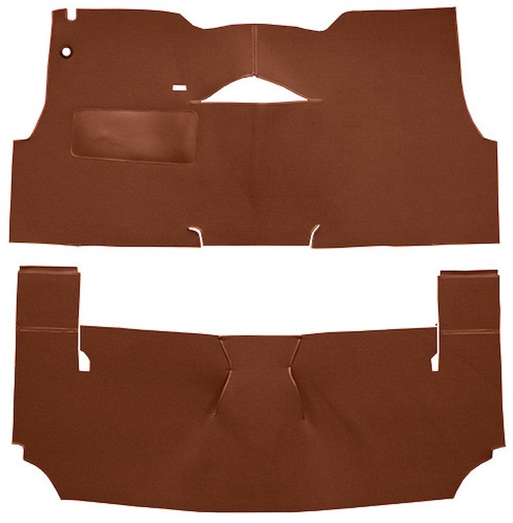 Cut-N-Sewn Loop Carpet for 1957 Chevy Bel Air [OE-Style Jute Backing, Bucket Seats, Emberglow]