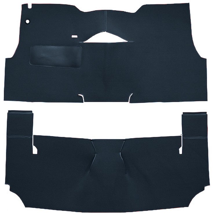 Cut-N-Sewn Loop Carpet for 1957 Chevy Bel Air [OE-Style Jute Backing, Bucket Seats, Dark Blue]